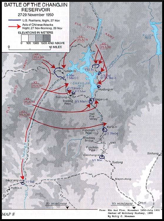 Map: CCF Encirclement of X Corps